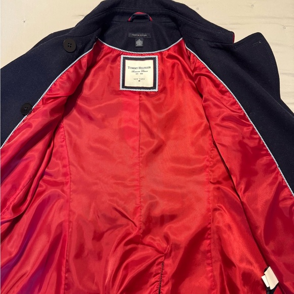Tommy Hilfiger Women’s Dark Blue Pea Coat - Picture 6 of 9